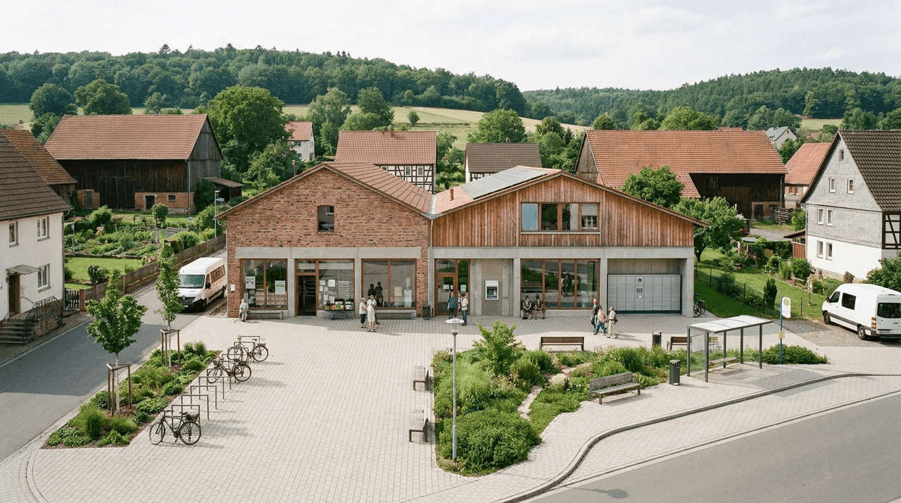 Dorfgemeinschaftshaus in Thüringen mit Laden, Beratung und Treffpunkt für Einwohner