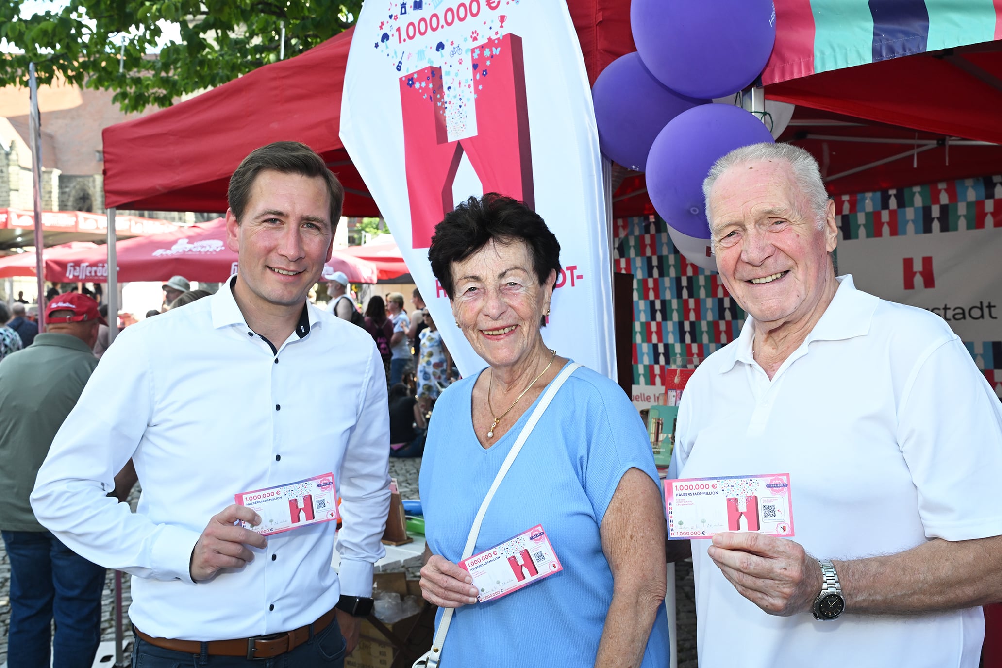 Informationsmaterial zur „Halberstadt Million“ mit digitaler Projektübersicht für Bürgerideen zur Stadtentwicklung in Halberstadt.